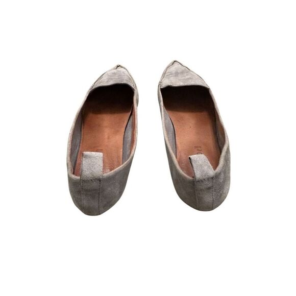 Jeffrey Campbell Women's Gray Suede Pointed Toe Flats Size 6 - Picture 6 of 9